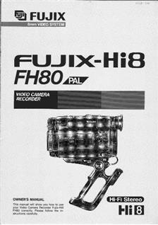 Fujifilm FH 80 manual. Camera Instructions.